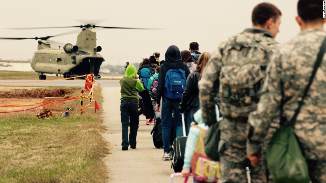 Capt. Sheehan: "'You don't want your soldier thinking: 'Where's my wife, where's my husband?'"