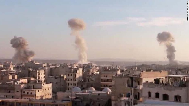 Heavy airstrikes resume on eastern Aleppo