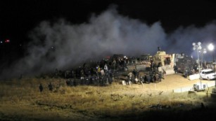Violence at Dakota Pipeline protest site 