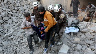 Syrian war: CNN goes inside Aleppo under airstrikes