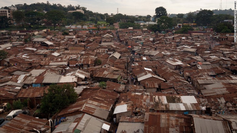 Critics say Bridge International Academies are indecently profiting from the poor in Uganda, who live in slums like this.