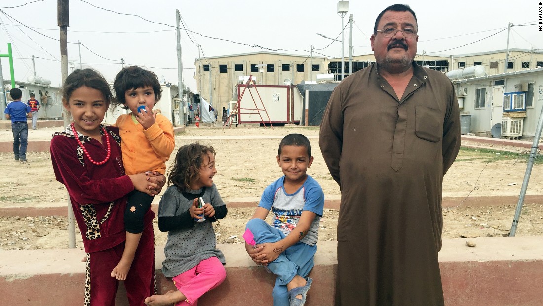 Bashir Mohammed Khadir escaped his hometown of Tal Afar with his wife and children.