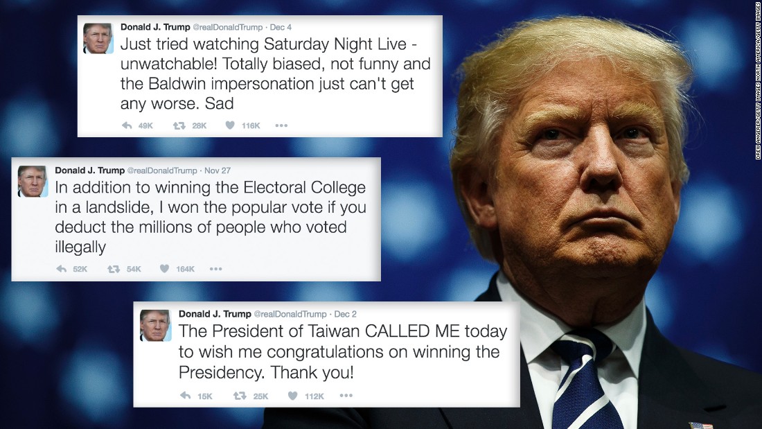 Donald Trumps Tweets As President Elect Annotated 