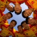 china rugby team huddle