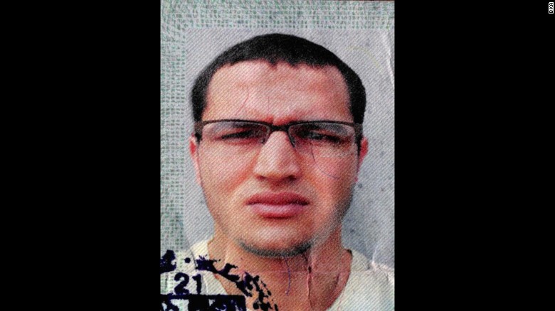 This is one of at least three photos of  Anis Amri that Germany authorities released.