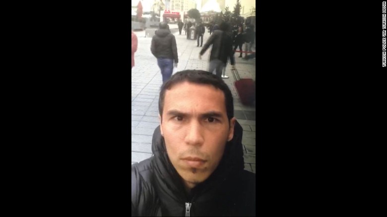 Turkish state-run media say police provided this photo of the suspect in the Istanbul nightclub attack. CNN cannot confirm when or where the photo was taken.