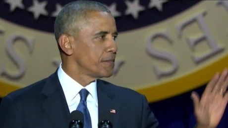 obama farewell address disruption four more years chant sot_00000524