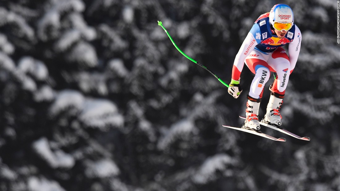 Kitzbuhel Downhill daredevils take on historic Hahnenkamm