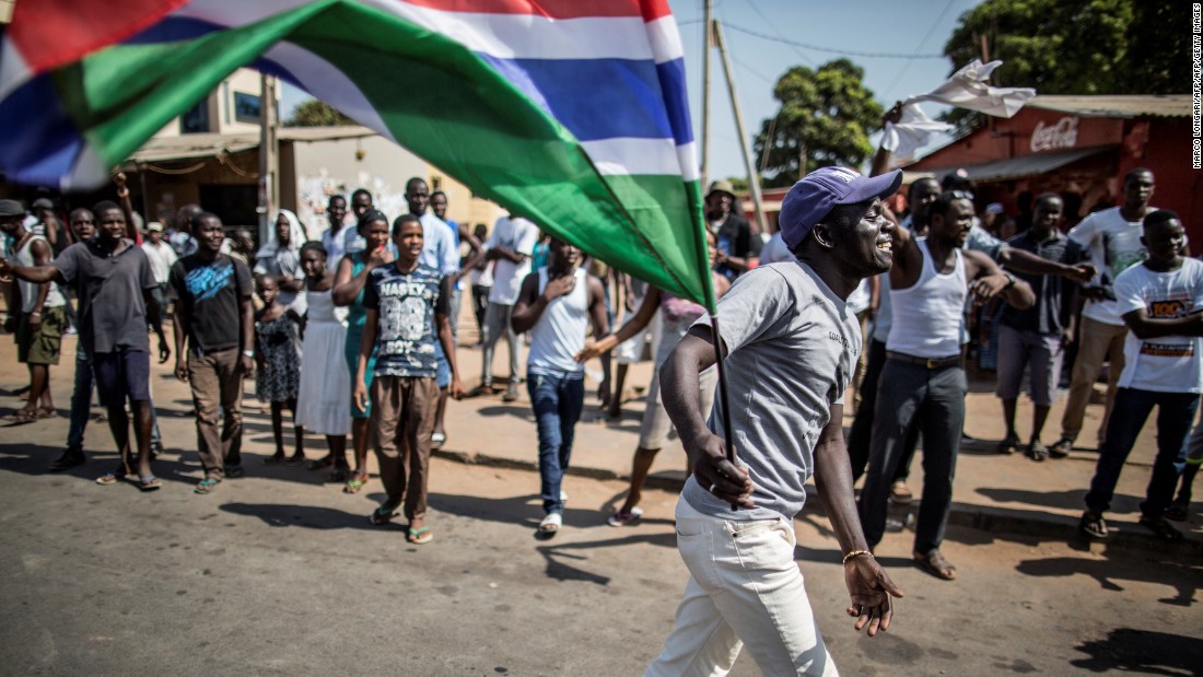 Gambia's defeated leader leaves country