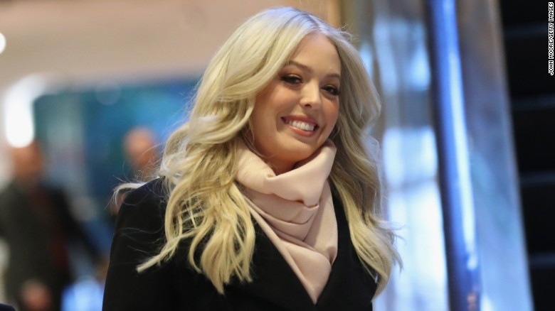 Tiffany Trump walks through the lobby of Trump Tower on January 19, 2017 in New York City. 