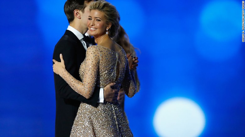 Ivanka Trump and husband Jared Kushner dance at the Freedom Inaugural Ball.