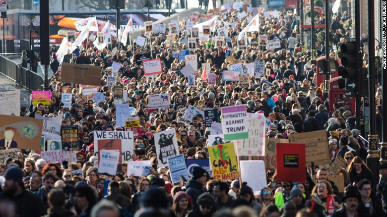 Womens March Protesters Rally Worldwide In Solidarity