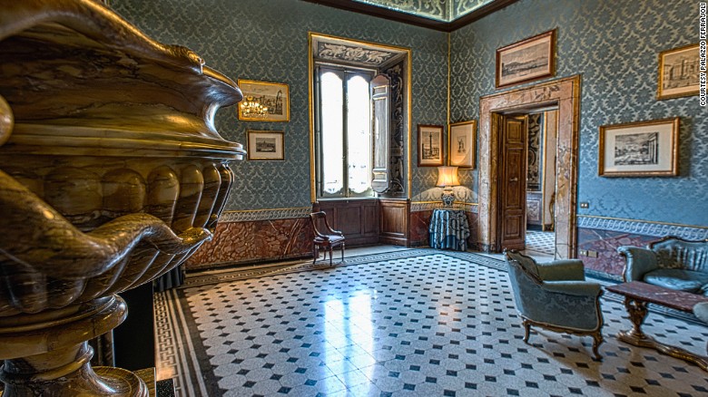 The lavish 16th-century Palazzo Ferrajoli is open for tours.