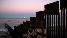 In Tijuana, Mexico, the fence stretches into the Pacific Ocean. On November 14, 2016, a "supermoon" set behind the US-Mexico border fence during its closest orbit to Earth since 1948.