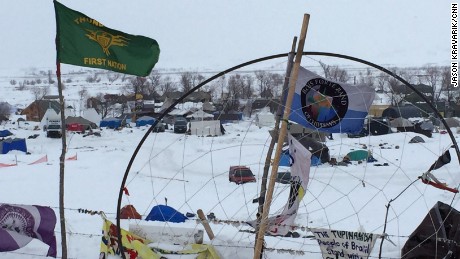CNN&#39;s Sara Sidner and Jason Kravarik visitng the Standing Rock camp a day after President Trump signed an executive order calling for the resumption of construction on the Dakota Access Pipeline.