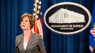 Deputy Attorney General Sally Q. Yates speaks during a press conference at the Department of Justice on June 28, 2016 in Washington, DC. 