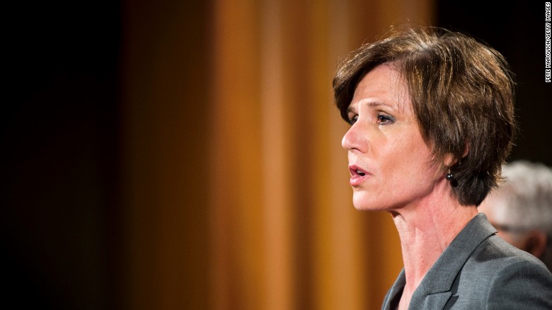 Deputy Attorney General Sally Yates was dismissed by President Donald Trump Monday evening