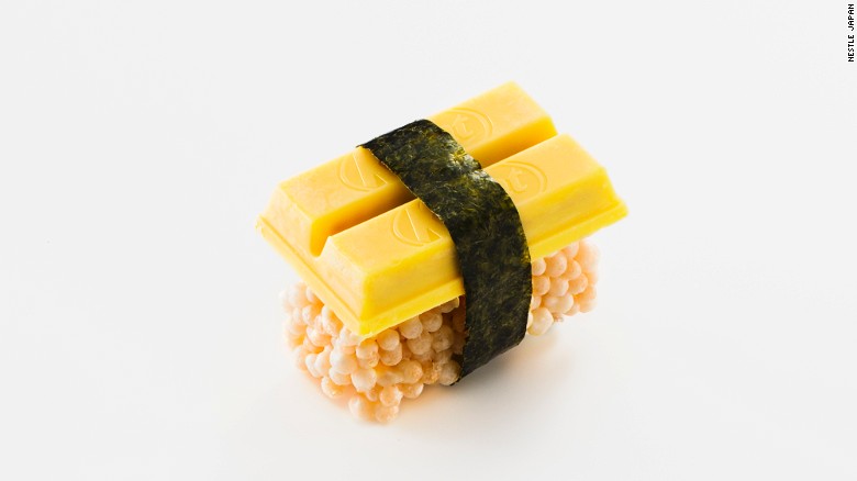 &lt;strong&gt;Sushi Omelet KitKat: &lt;/strong&gt;&quot;A gentle taste similar to omelet that combines the sweetness of creamy pumpkin with the flavor of laver [seaweed],&quot; says Nestle. 