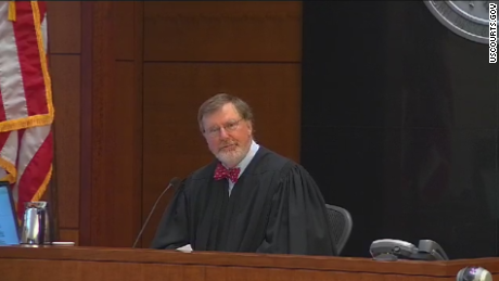 Federal Judge James Robart at a hearing in Seattle on August 26, 2015. 