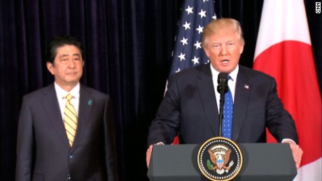 Trump, Abe respond to N. Korea missile test