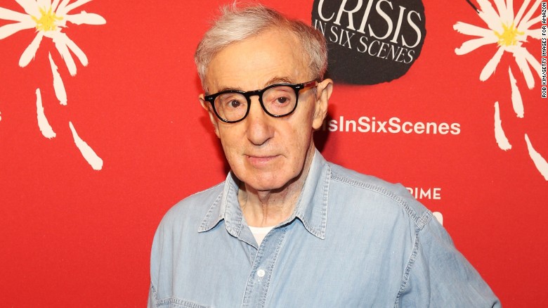 Director Woody Allen is about 65 years older than his youngest daughter, Manzie, whom he adopted with wife Soon-Yi Previn, who is the adopted daughter of Allen&#39;s former partner, Mia Farrow.