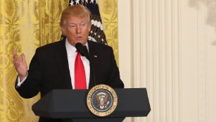 Most memorable lines from Trump's news conference