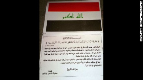 Leaflets dropped over western Mosul to warn of Iraqi military offensive