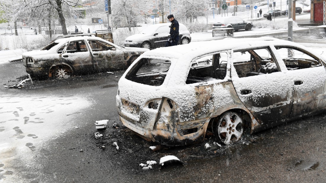 Riots erupt in Swedish capital