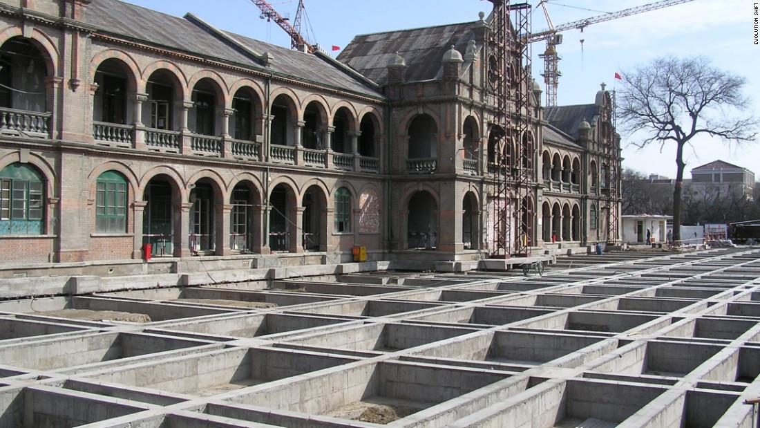 The British Embassy in Beijing, China, is in the middle of a relocation that shifted the entire building.