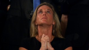 Trump honors widow of fallen Navy SEAL