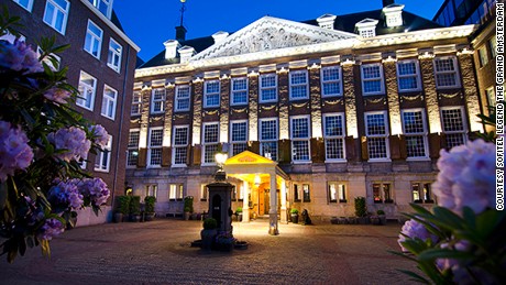 The entrance gate of The Grand will be covered with tulips from April to mid-May.