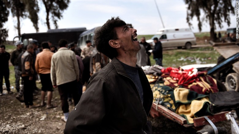 Mosul: 112 civilian bodies pulled from site of coalition airstrike