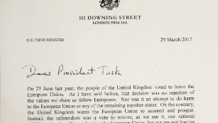 Brexit letter: The document that officially triggered Article 50