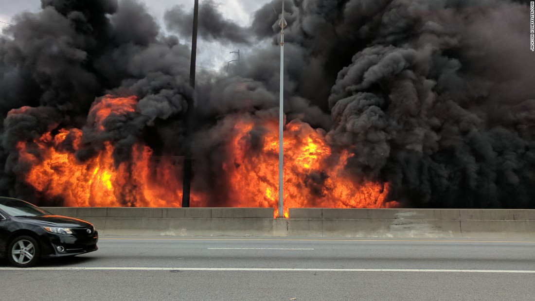 Suspect in Atlanta freeway fire charged with arson