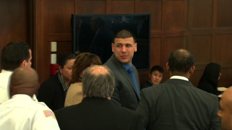 Hernandez grows emotional after his acquittal Friday in a double murder case.