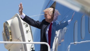 Once hoped for as a reset, Trump&#39;s foreign trip now bogged in White House crises