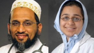  Dr. Fakhruddin Attar (left),  Dr. Jumana Nagarwala