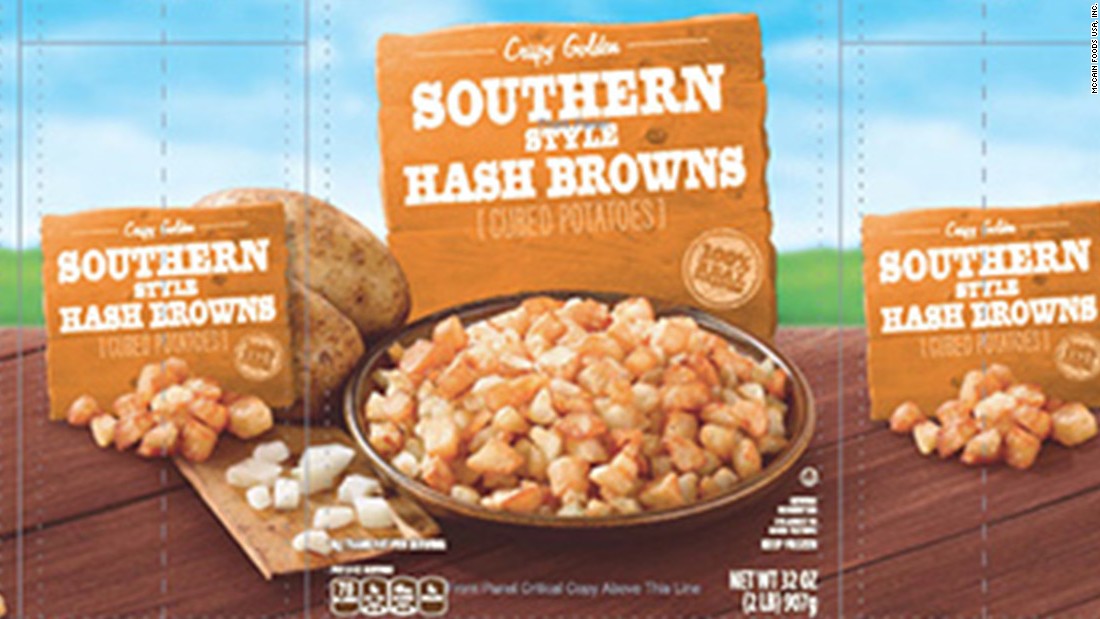 Hash brown recall due to possible  'extraneous golf ball materials'