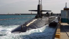The USS Michigan, an Ohio-class guided-missile submarine, arrives in Busan, South Korea, for a routine port visit in December 2010. Click through the gallery to see some of the other subs in the U.S. Navy's fleet.