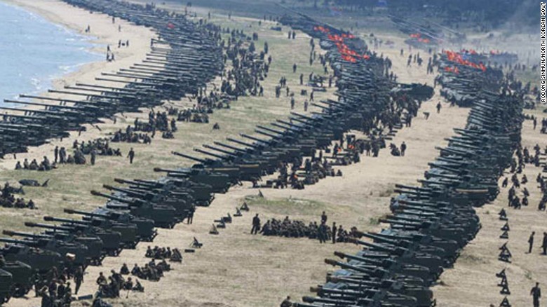 Live fire drills took place Tuesday, April 25 in Wonsan, North Korea, to mark the 85th anniversary of the Korean People&#39;s  Army founding, according to North Korean state media.
