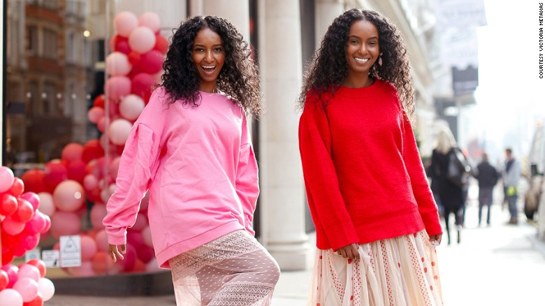 Sisters Hermon, left, and Heroda are pursuing modeling and acting careers.