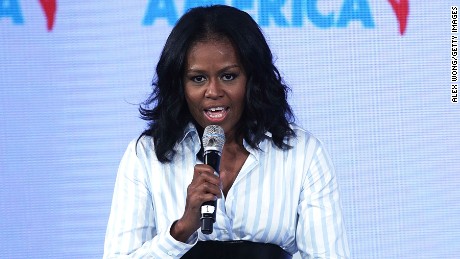 Former First Lady Michelle Obama speaks during the Partnership for a Healthier America Summit May 12, 2017 in Washington, DC. The PHA held its summit to address childhood obesity. 