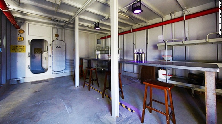 <strong>Soak in the history: </strong>Besides sampling wine, guests can also admire vintage submarine parts and authentic historic markings made during World War II. 