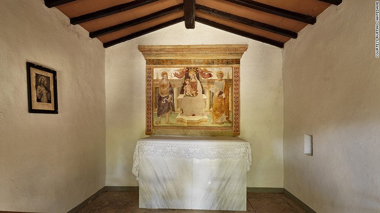 <strong>Tuscan chapel: </strong>Santedame features a 15th-century chapel, the Cappella di Santedame, adorned with magnificent frescoes of the Madonna.
