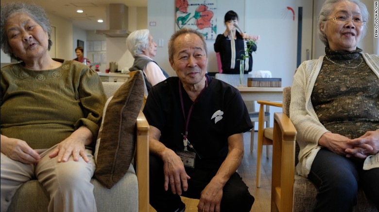 Tasaka Keichi, 70, has been working at Cross Hearts in Yokohama, Japan, for the past five years.