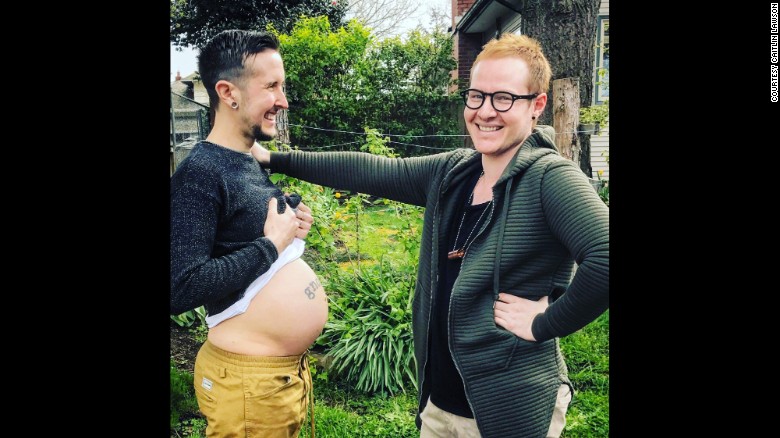 Trystan Reese is a trans man who had a baby with his partner of seven years, Biff Chaplow.