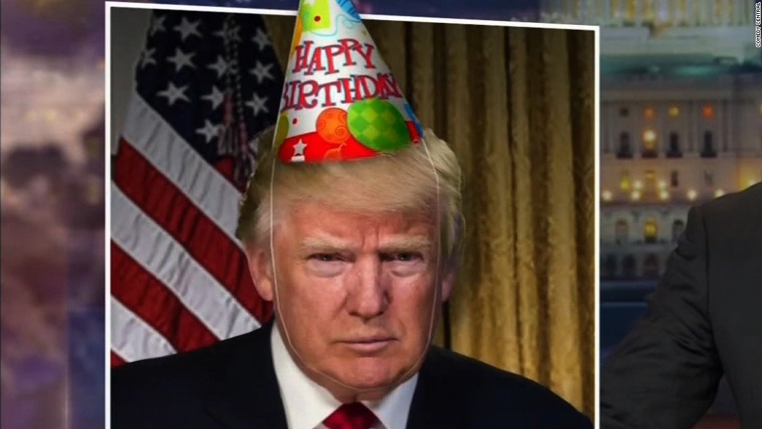 Late night wishes Trump happy birthday CNN Video