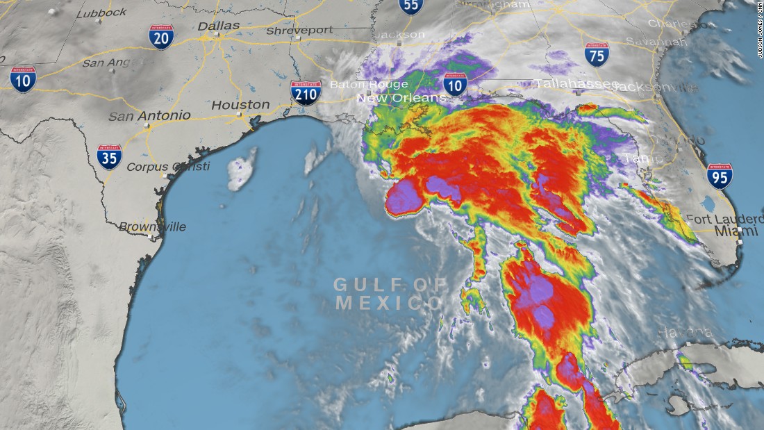 Tropical storm Cindy threatens millions along the Gulf Coast