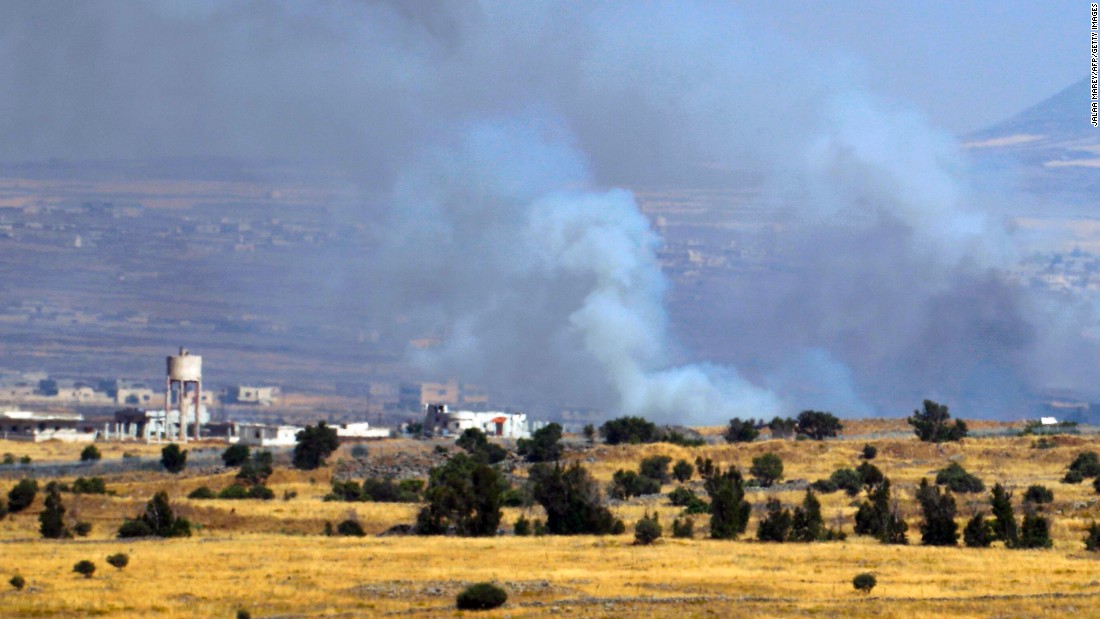 Israel strikes Syrian military near Golan Heights