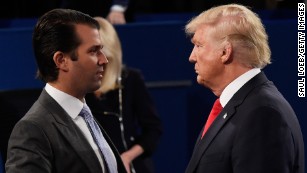 Trump defends embattled son, calls Russia controversy a &#39;witch hunt&#39;